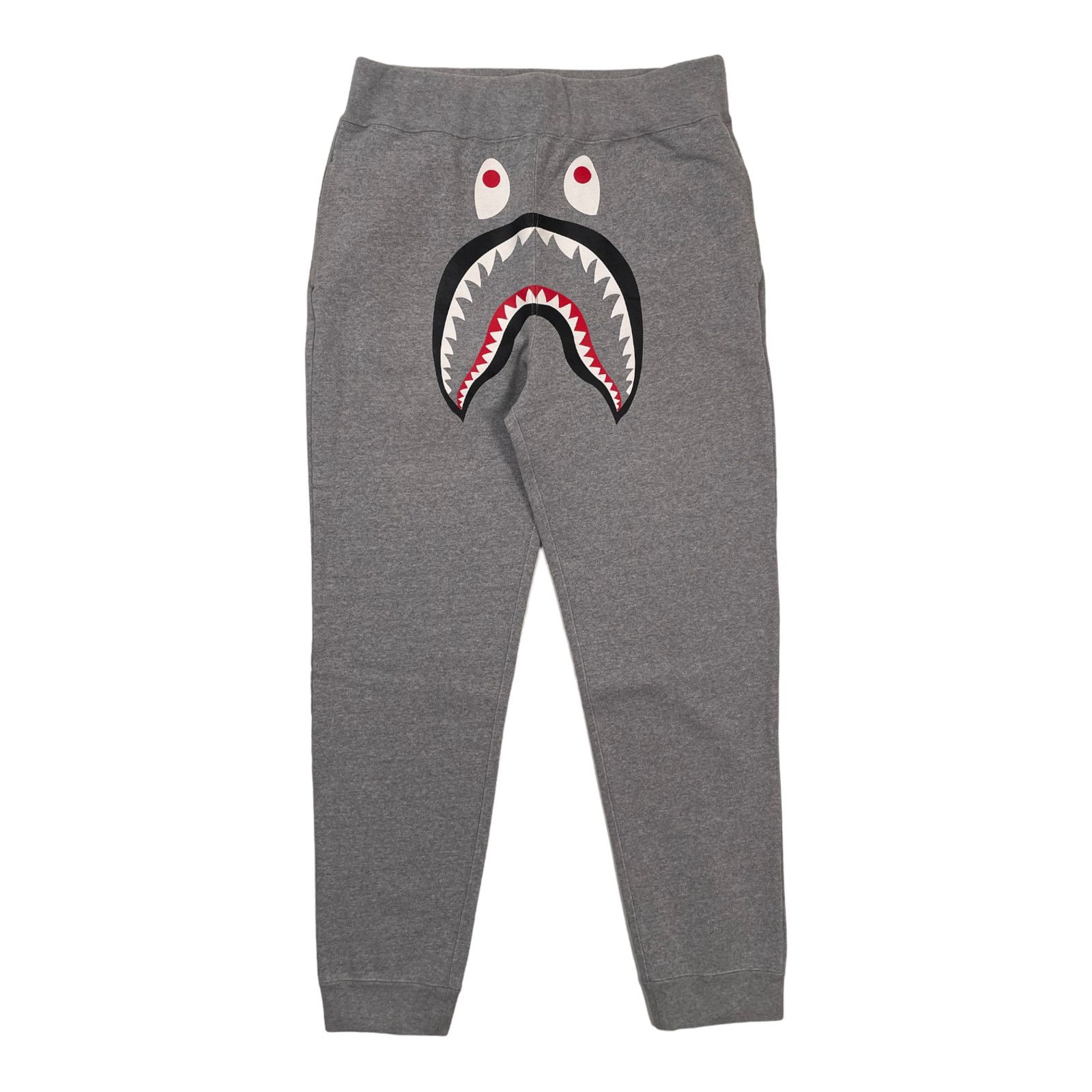 image of Bape Shark Slim Sweatpants Gray Pre-Owned, Men's (Size 36)