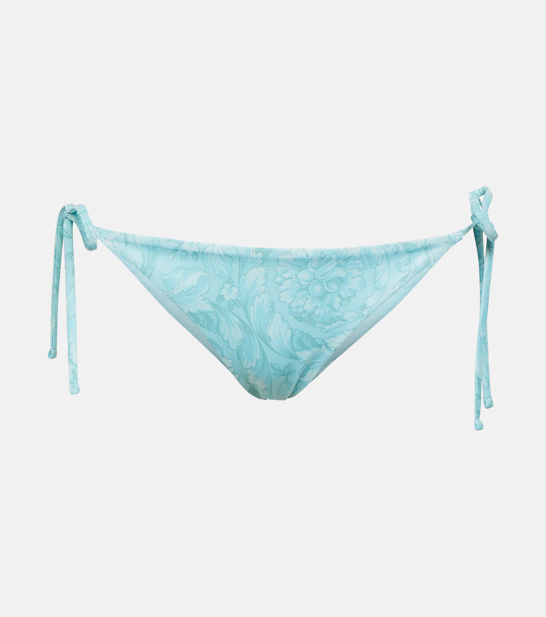 Versace o1s22i1n1024 Size: 4 / Baroque Brief Bikni in Light Blue Size ONE SIZE - 1 Thumbnail