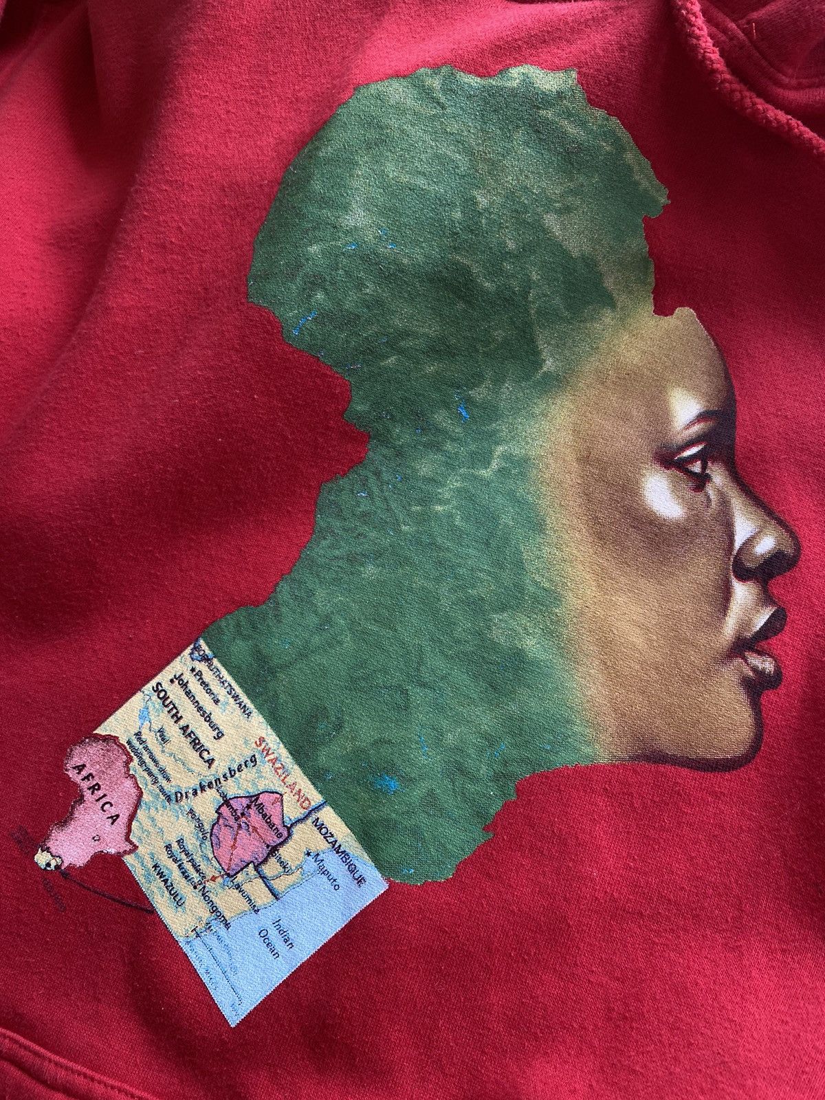 Fucking Awesome Fucking Awesome NAK Mother Africa boxy Hoodie red Size US L / EU 52-54 / 3 - 4 Thumbnail
