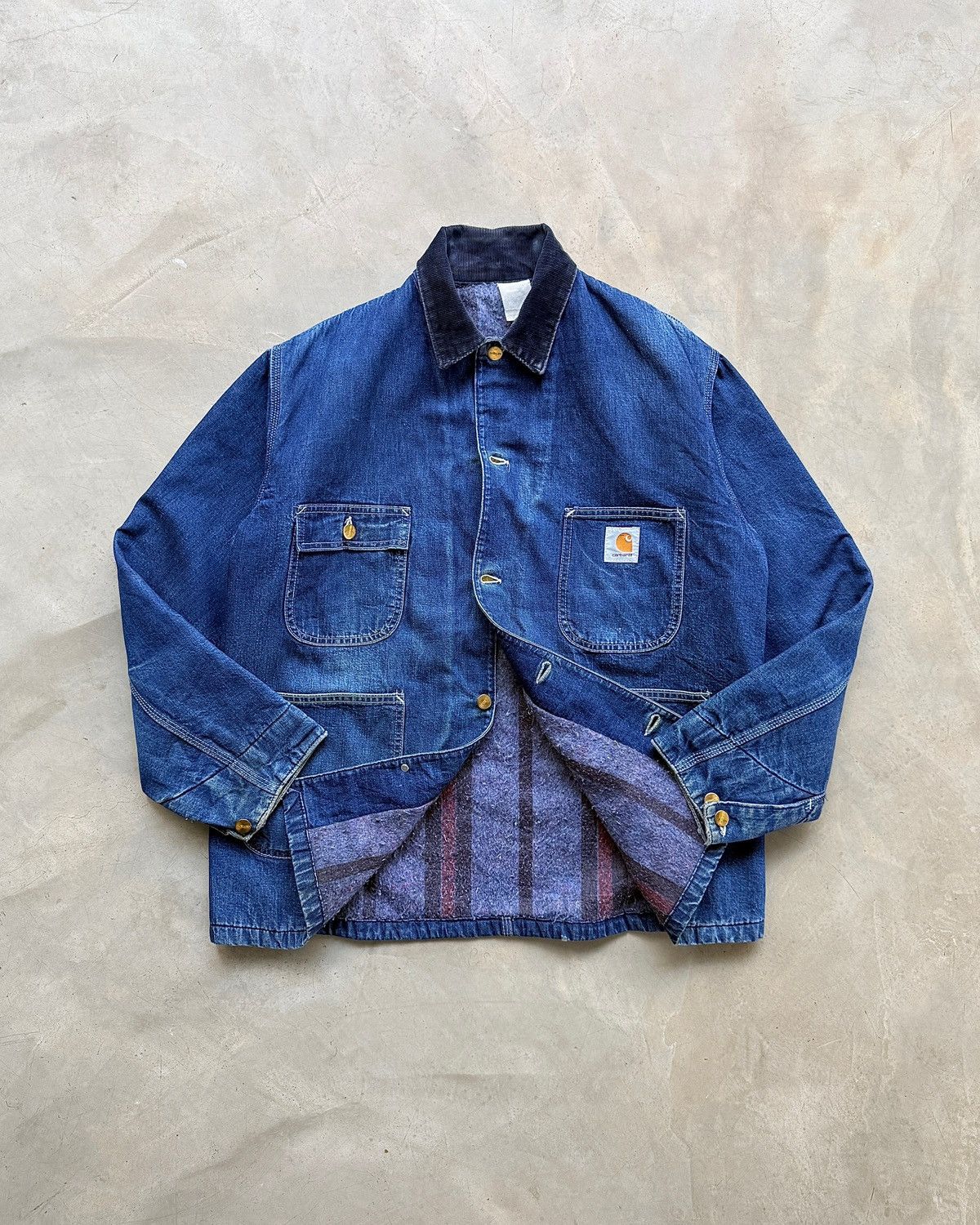 Carhartt Rare 80s Vintage Carhartt Michigan Denim Chore coat Size US L / EU 52-54 / 3 - 2 Thumbnail