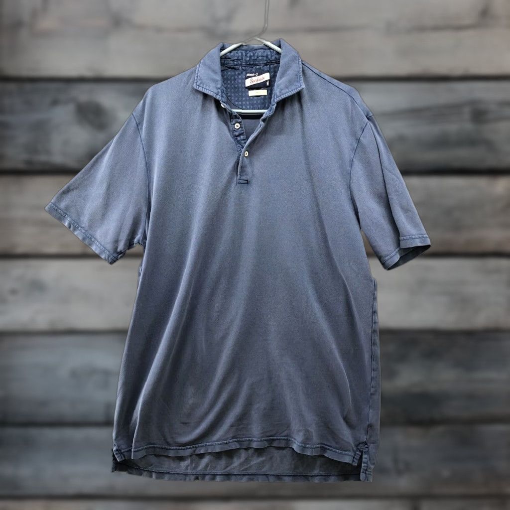 johnnie-O Johnnie-O Surfside Polo Shirt Mens L Blue Short Sleeve Polo Embroidered Logo Casual Knit Cotton Blend Regular Size L Mens Size US L / EU 52-54 / 3 - 1 Thumbnail