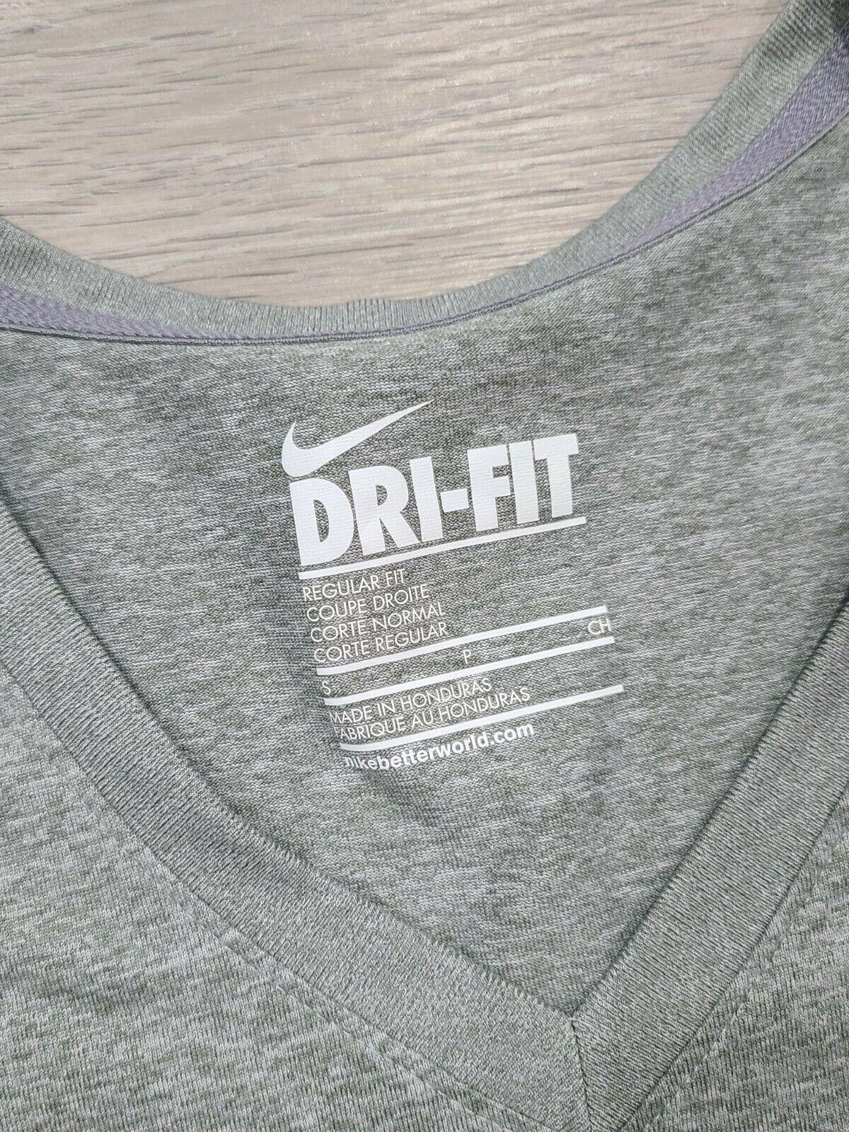 Nike Nike Dri Fit V Neck Shirt Small Grey stretch Size S / US 4 / IT 40 - 3 Thumbnail