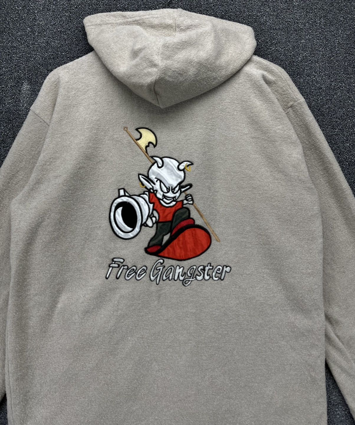 Japanese Brand Vintage Great Free Gangster Fleece Hoodie Sweatshirt Size US M / EU 48-50 / 2 - 6 Thumbnail