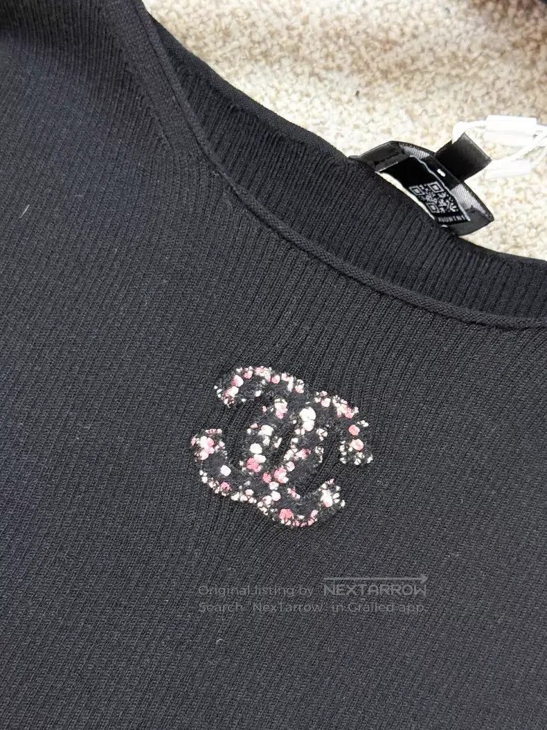 Chanel Chanel Coarse tweed double C big logo knitted vest Size XS / US 0-2 / IT 36-38 - 3 Thumbnail
