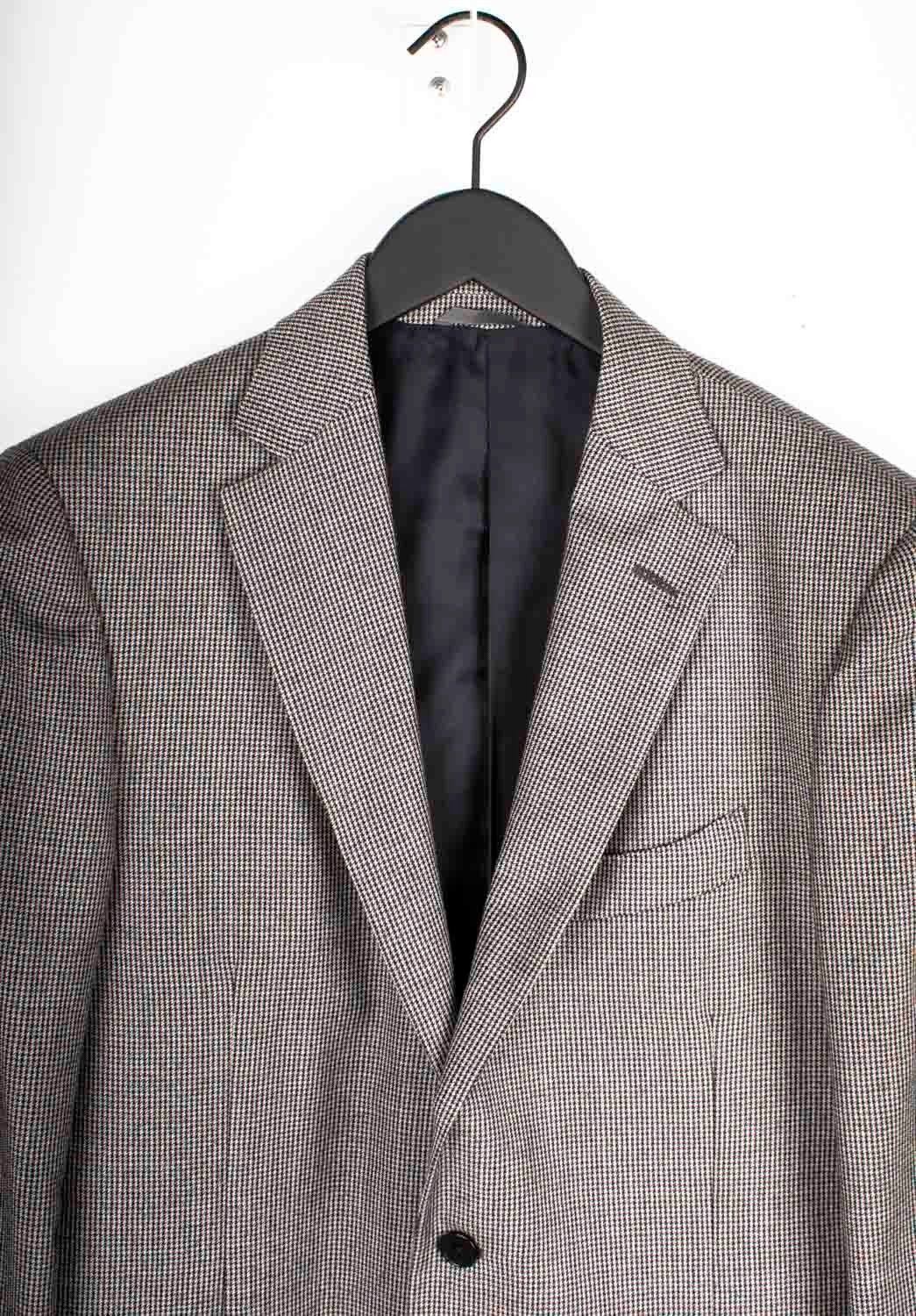 PIOMBO Piombo Check Men Suit Two Pieces Blazer Pants Size IT52/L Size 40R - 2 Thumbnail