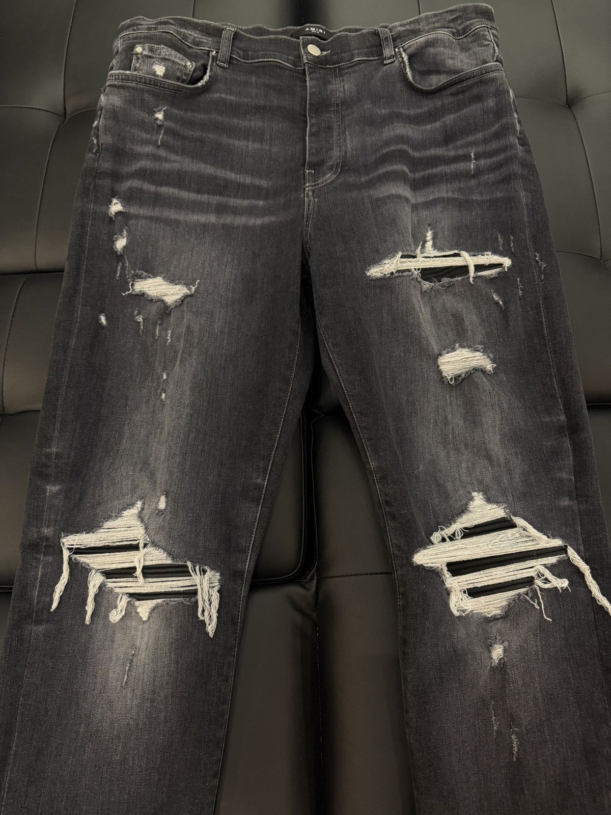 Amiri Size 38 - Amiri MX1 Black Denim $1090 Retail Size US 38 / EU 54 - 2 Thumbnail
