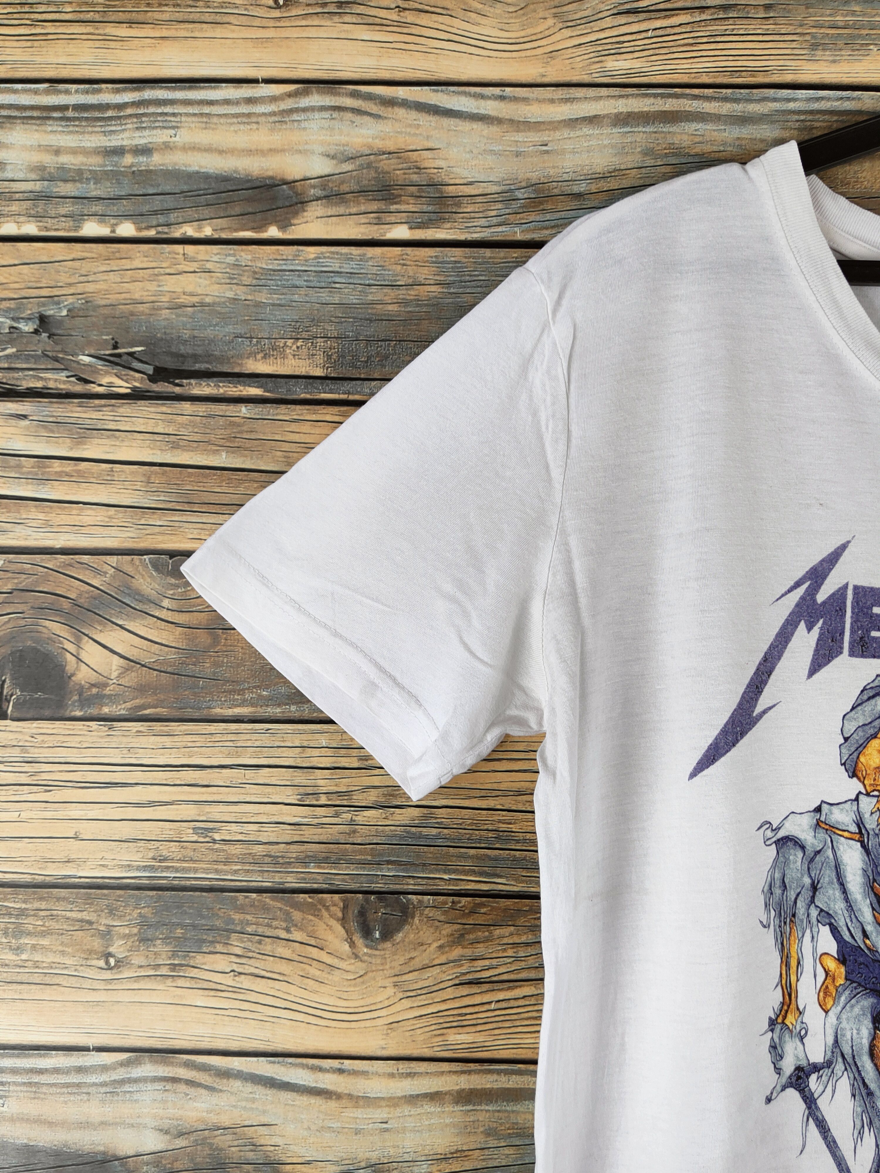 Metallica Metallica White Short Sleeve T-shirts #S2874 Size US L / EU 52-54 / 3 - 5 Thumbnail