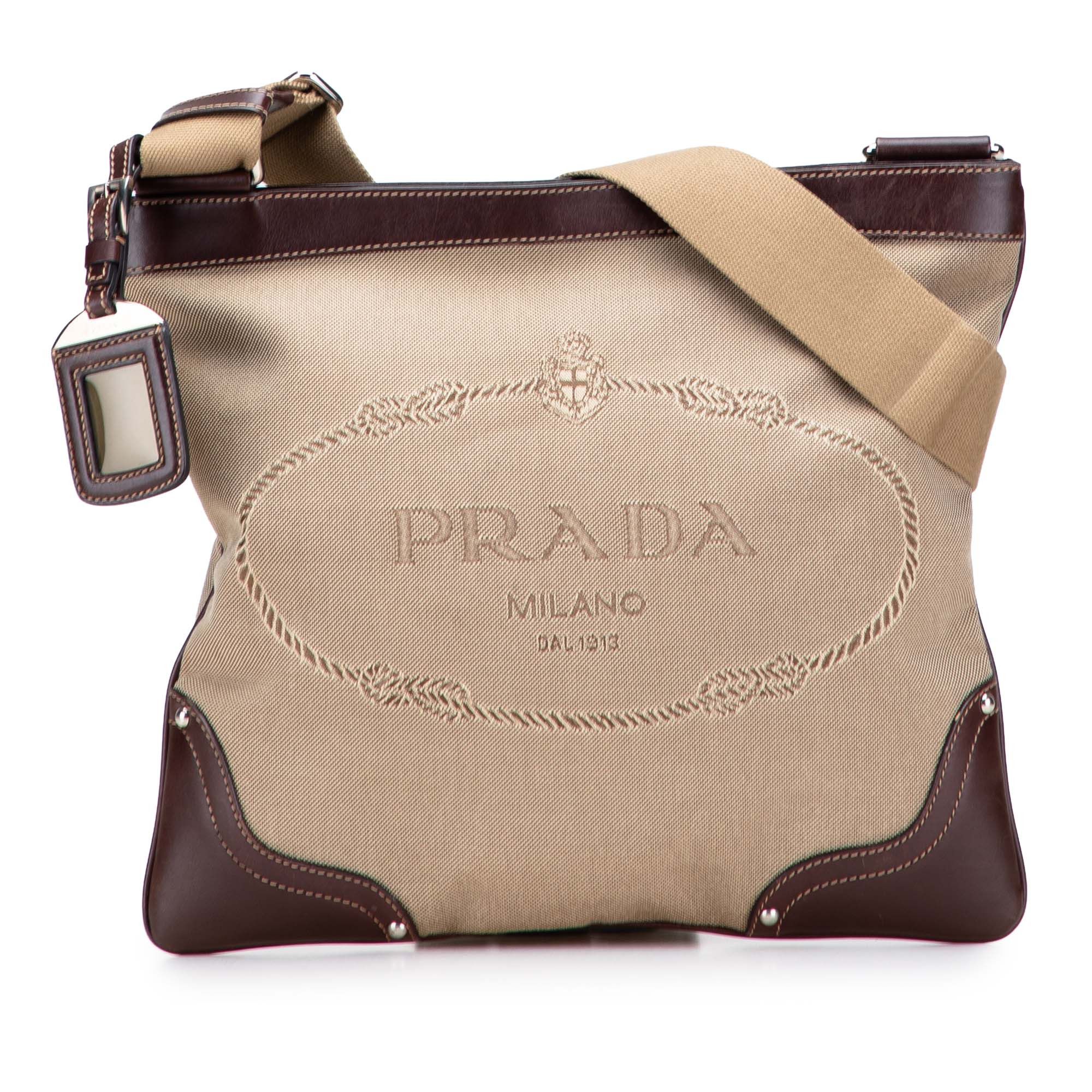 Prada Canvas Canapa Logo Crossbody Size ONE SIZE - 1 Thumbnail