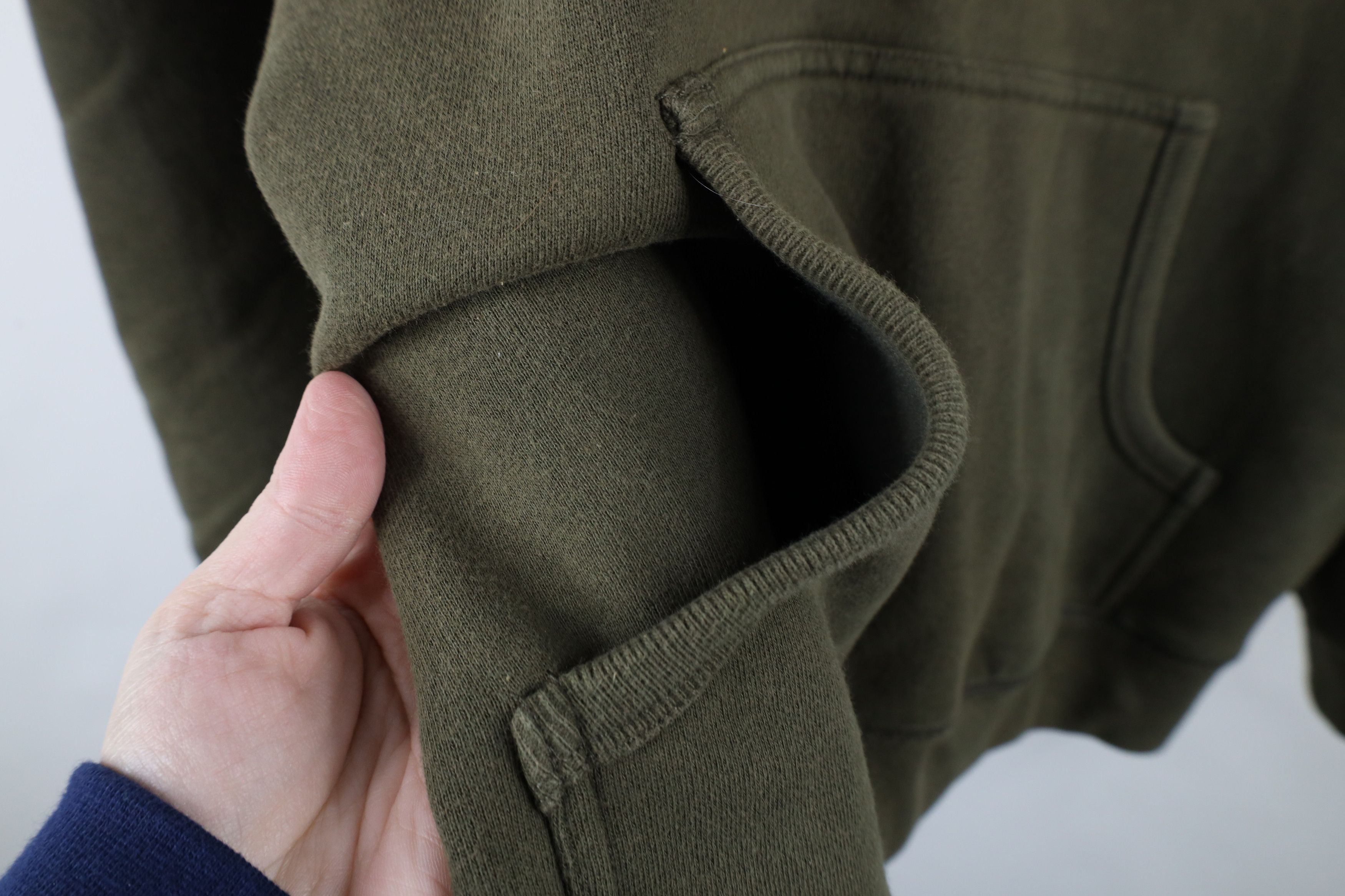 Eddie Bauer × Vintage Vintage Eddie Bauer Spell Script Heavyweight Hoodie Green Size US L / EU 52-54 / 3 - 7 Thumbnail