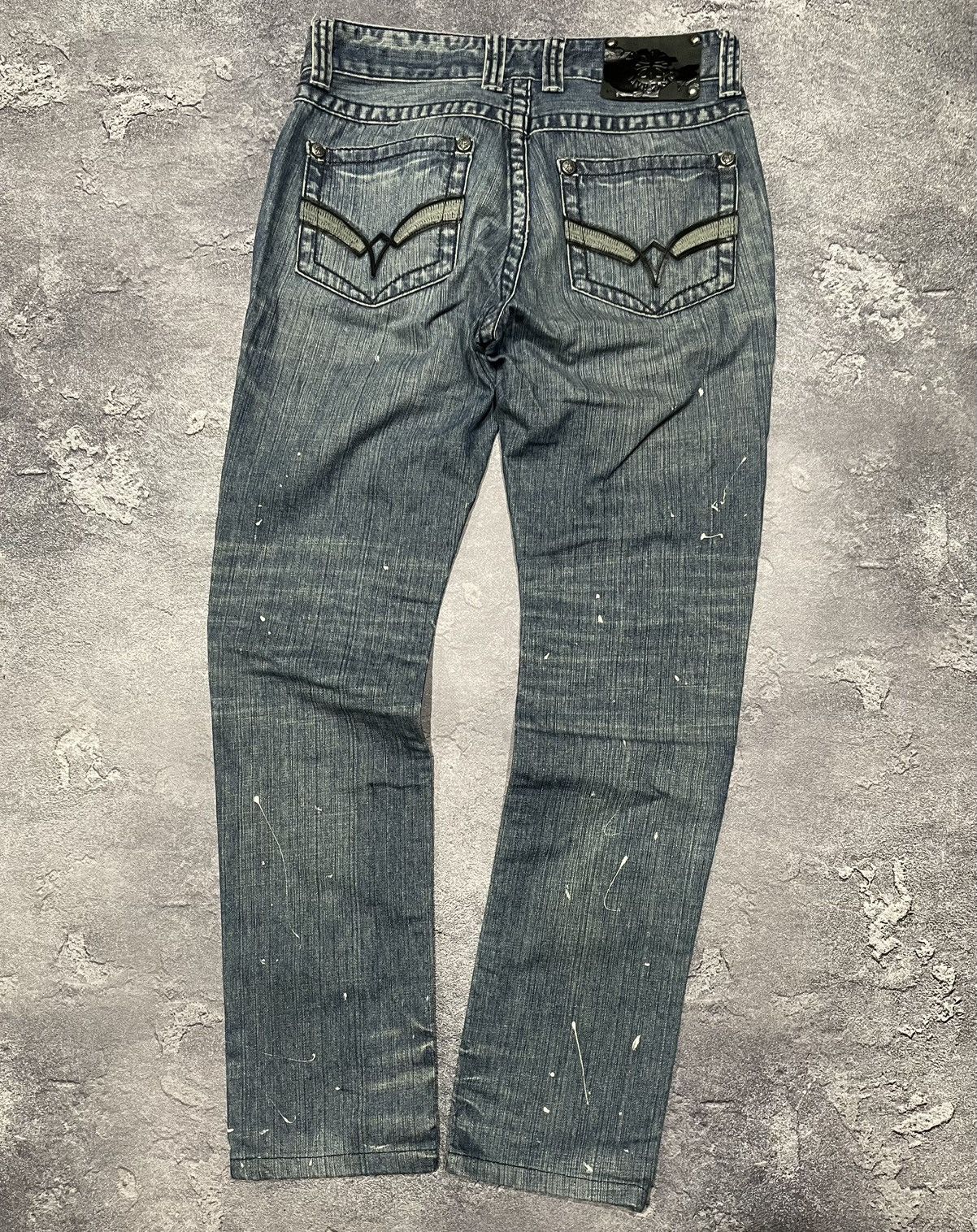 Affliction × Vintage Crazy Y2K Vintage Affliction Faded Distressed Jeans Size US 30 / EU 46 - 2 Thumbnail