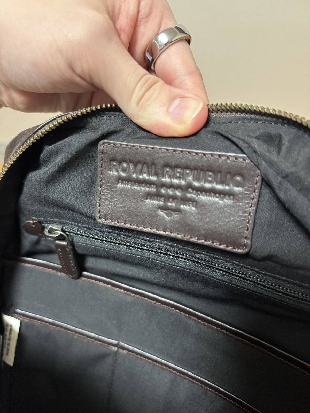 Royal RepubliQ Brown "Explorer" Leather Backpack Size ONE SIZE - 4 Thumbnail