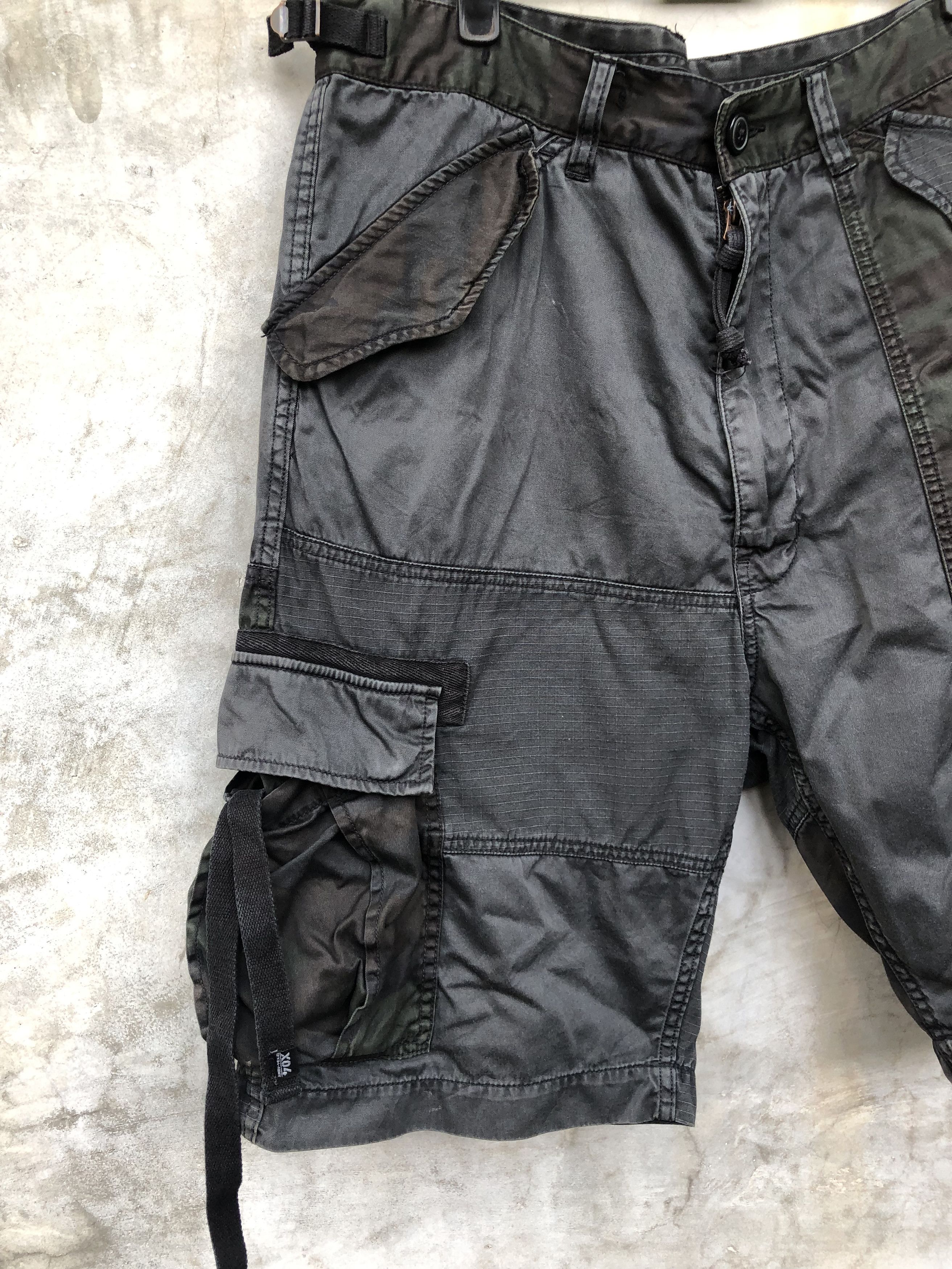 Japanese Brand × izzue Izzue IX-X04 Army patchwork cargo short pants Size US 36 / EU 52 - 3 Thumbnail