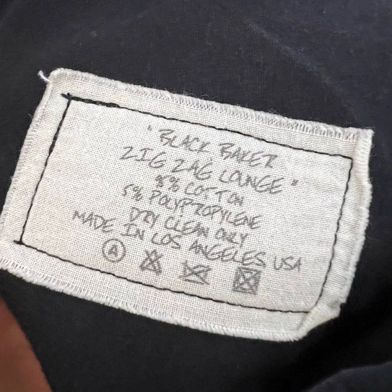 Greg Lauren greg lauren Black Z-shaped pattern sports pants 2506-Nextar Size US L / EU 52-54 / 3 - 3 Thumbnail