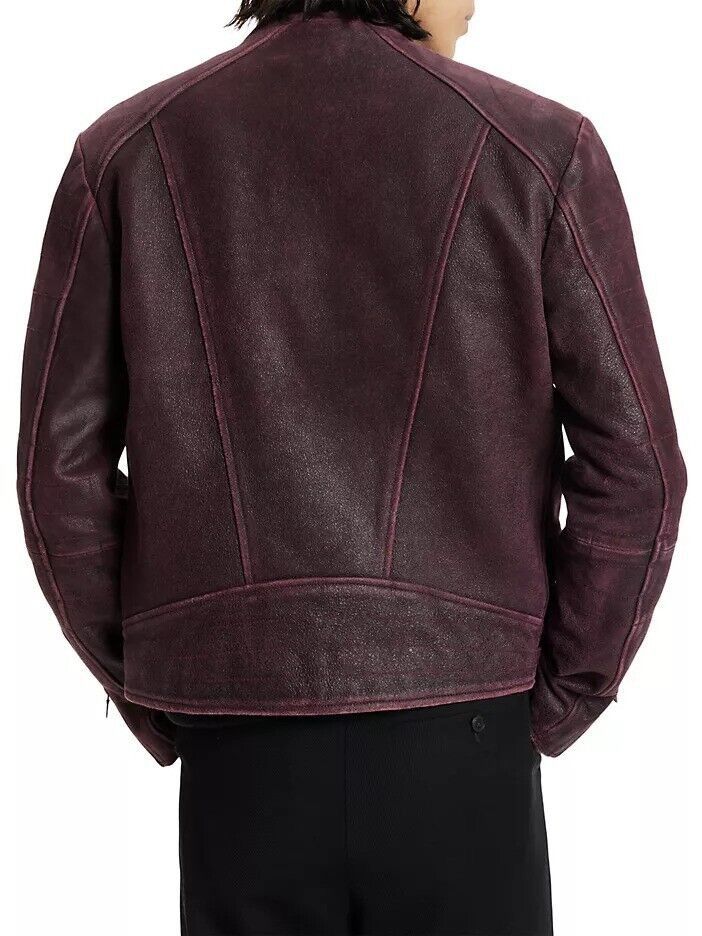 John Varvatos Sheepskin biker Sullivan Jacket. 54 Size US L / EU 52-54 / 3 - 2 Thumbnail