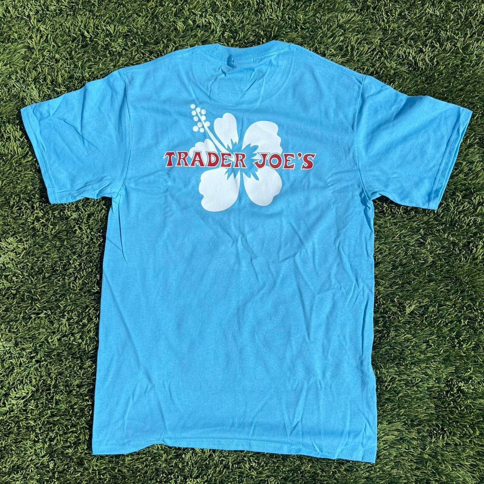 Hanes Trader Joe's Shirt Blue Floral Hawaiian Size L Size US L / EU 52-54 / 3 - 2 Thumbnail