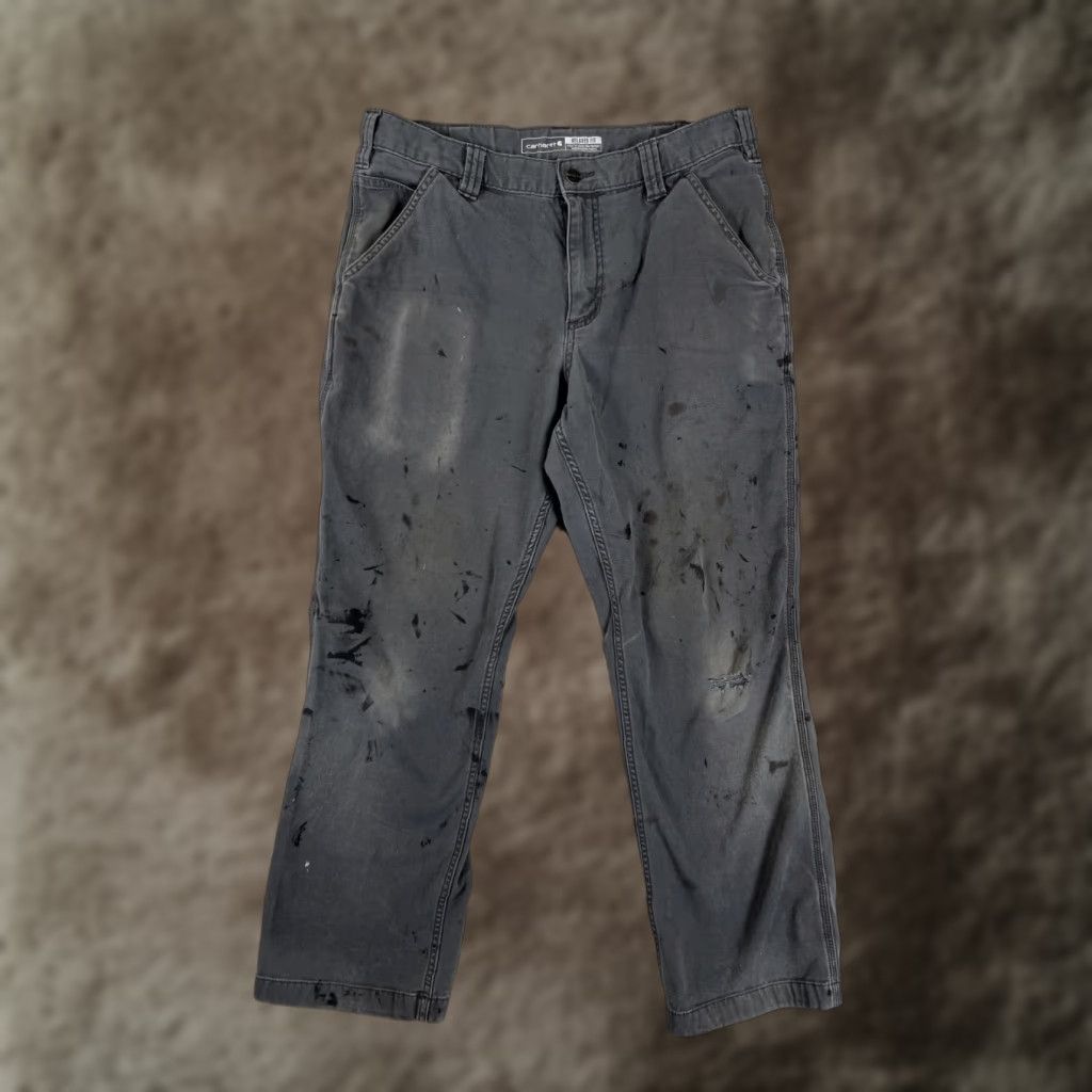 Carhartt Carhartt Pants Carhartt 32x30 Men Relaxed Fit Carpenter Gray Workwear Casual 5-Pocket Bag Cargo Straight Leg Rugged Flex Stains Grunge Size US 32 / EU 48 - 1 Thumbnail