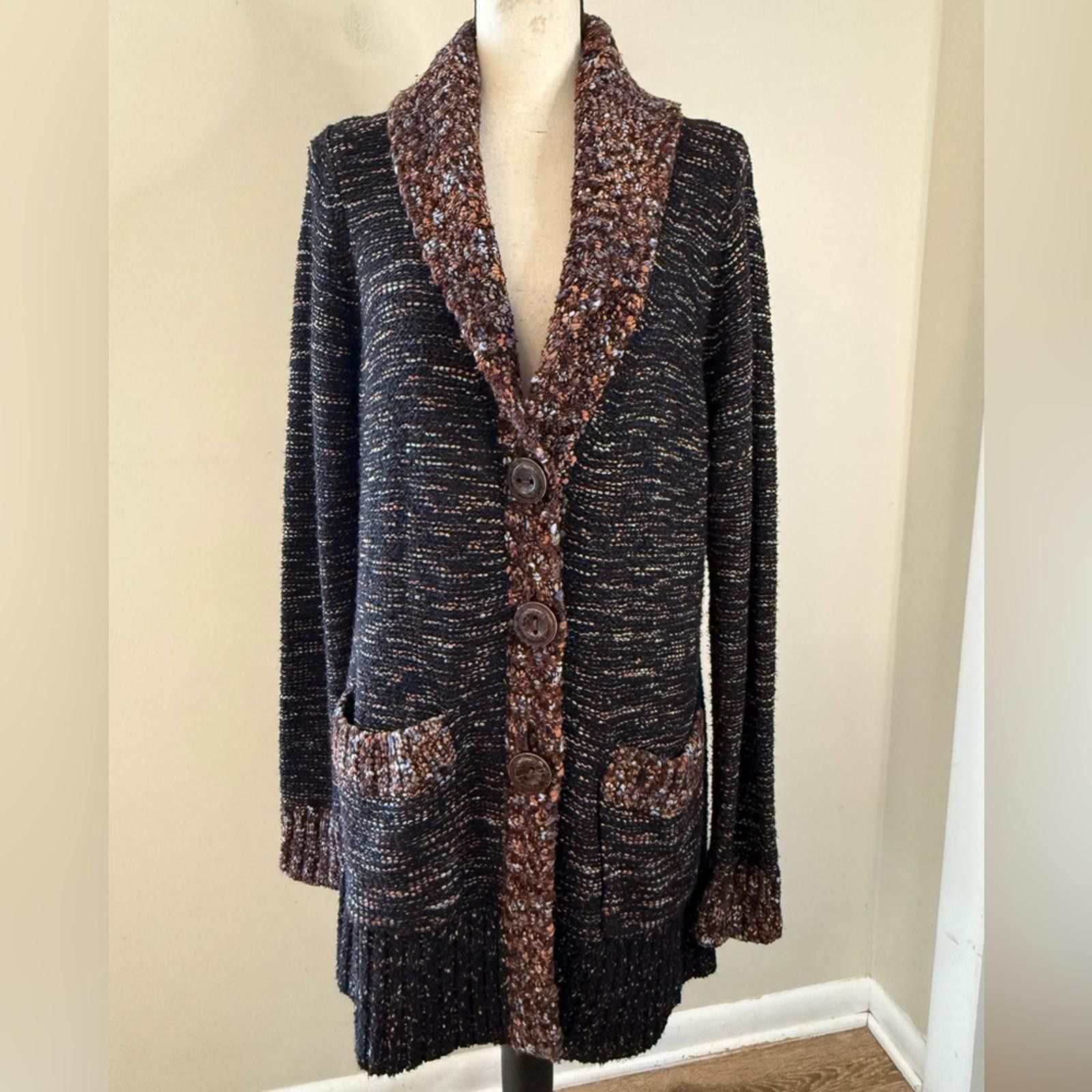 Coldwater Creek Coldwater Creek boho long line chunky cardigan SZ M Size M / US 6-8 / IT 42-44 - 5 Thumbnail
