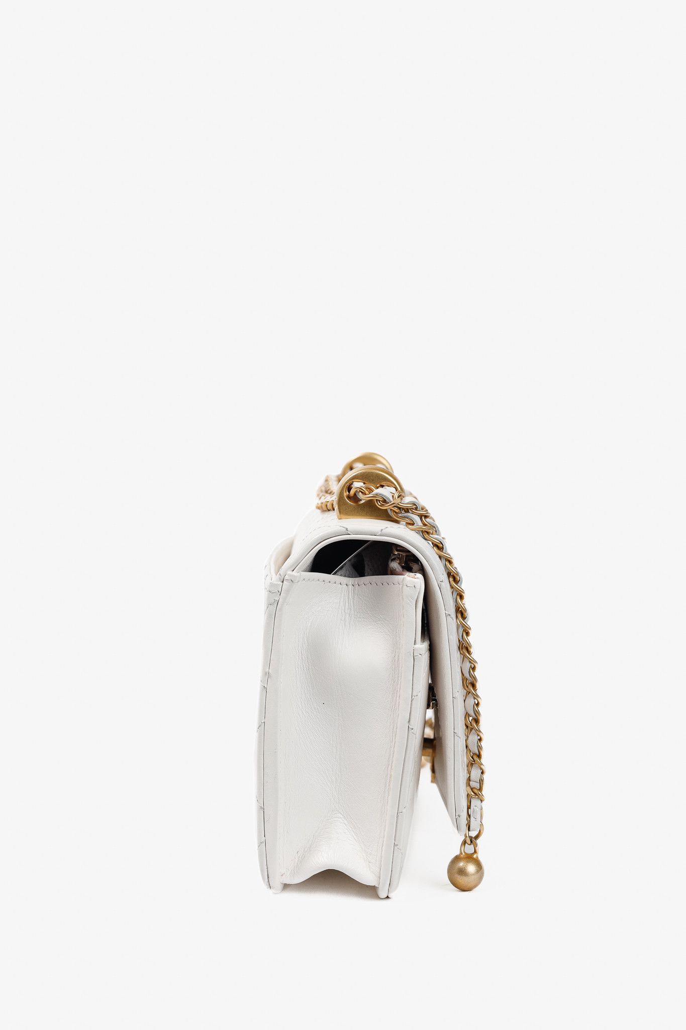 Chanel Chanel Pearl Crush Quilted Lambskin Leather Wallet on Chain Size ONE SIZE - 3 Thumbnail