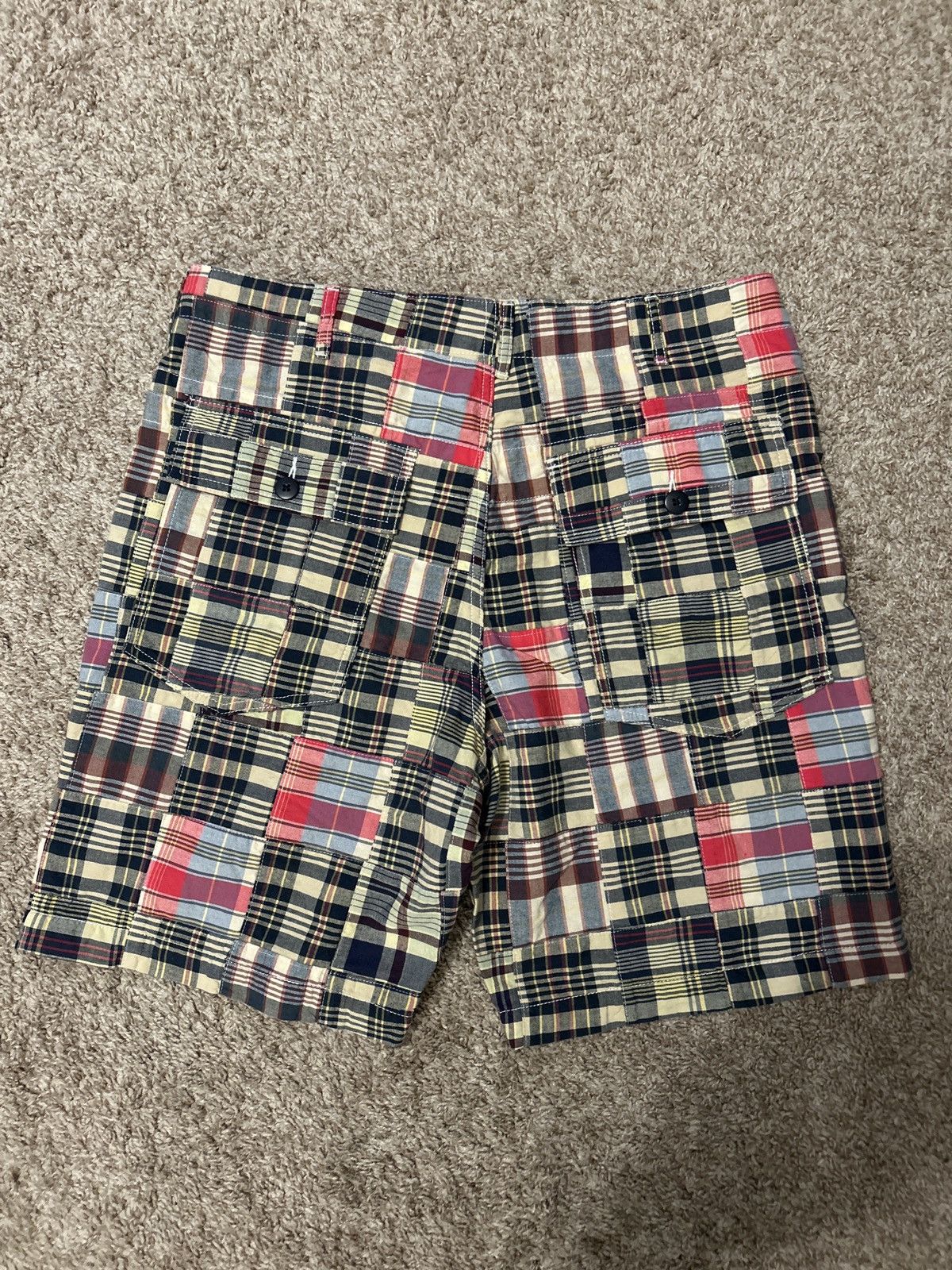 Engineered Garments × Palace Palace Engineered Garments Patch Work Madras Shorts Size M Size US 32 / EU 48 - 1 Thumbnail