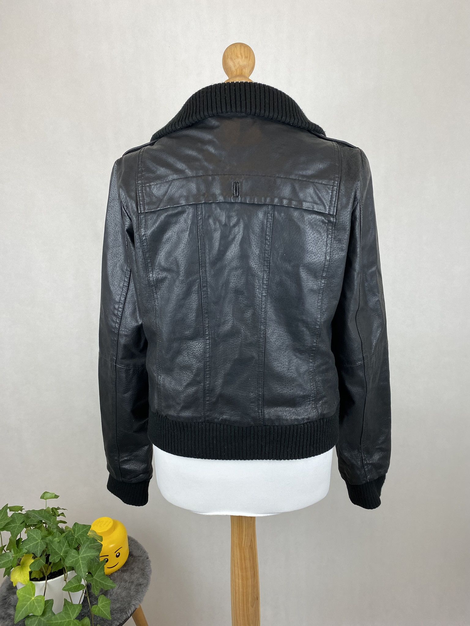 Genuine Leather × Vintage real leather jacket vintage vera pelle big collar Size L / US 10 / IT 46 - 7 Thumbnail