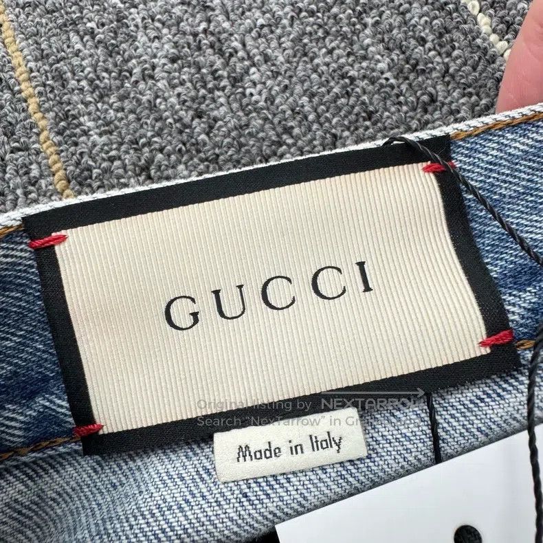 Gucci Gucci Embroidered floral multi-element denim skirt Size 26" / US 2 / IT 38 - 5 Thumbnail