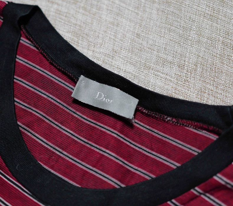 Dior Dior Red and black striped bee embroidery T-shirt Size S / US 4 / IT 40 - 4 Thumbnail