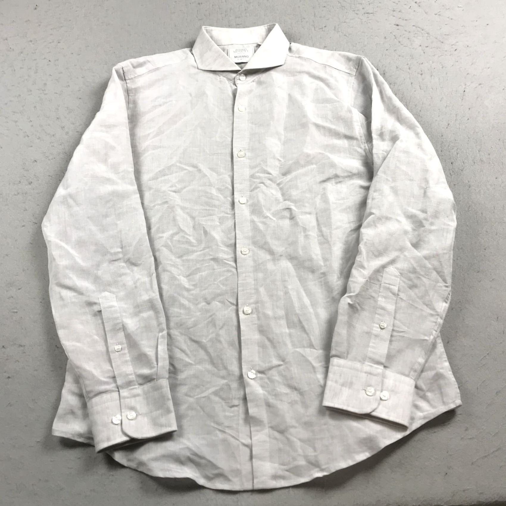 Murano Murano Shirt Mens L Gray Slim Button-Up Casual Size US L / EU 52-54 / 3 - 2 Thumbnail