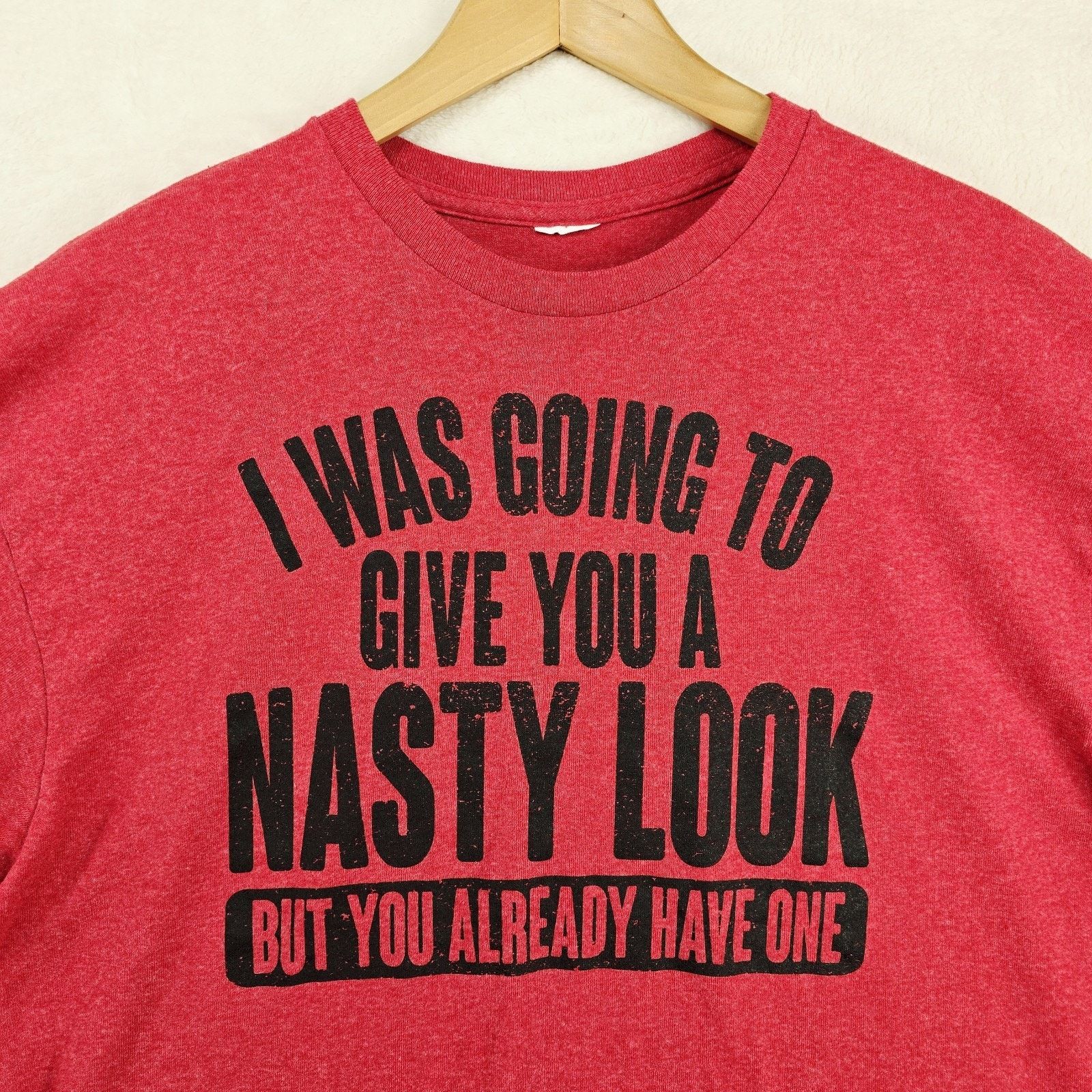 Other Vintage Funny Shirt XL I Was Going To Give You A Nasty Look Size US XL / EU 56 / 4 - 3 Thumbnail