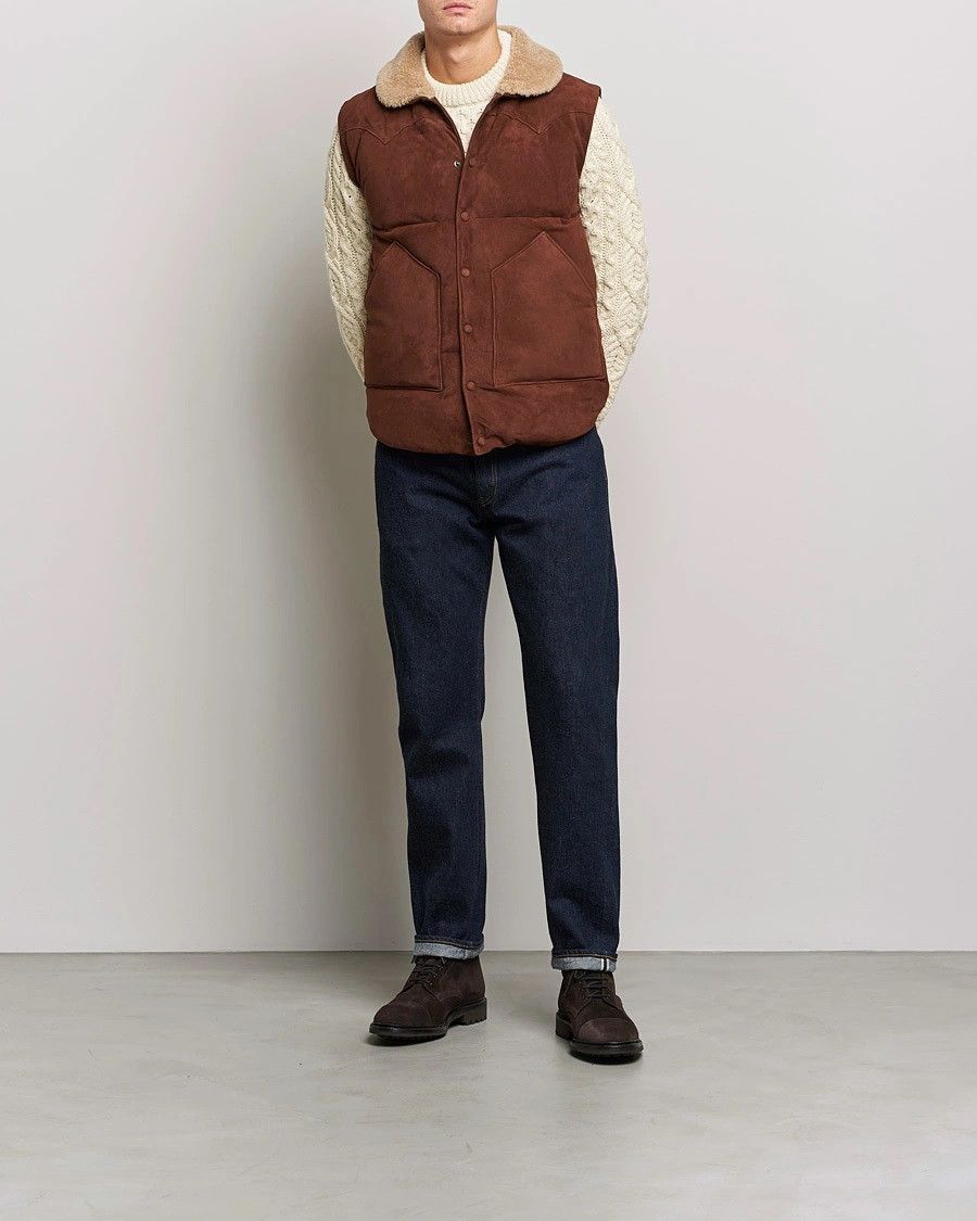 Valstar Valstar Down Vest - Dark Blue Suede - Size 48 Size US M / EU 48-50 / 2 - 21 Thumbnail