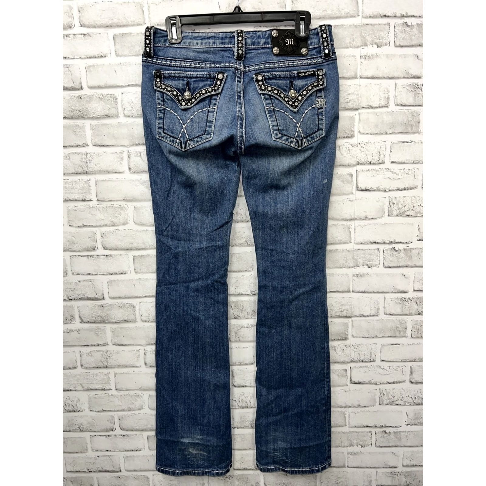 Miss Me Miss Me Boot Blue Jeans Womens Size 28 34” Inseam Size 28" / US 6 / IT 42 - 4 Thumbnail