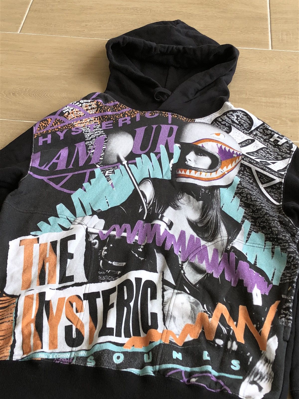 Hysteric Glamour Hysteric Glamour Aop His Girl Biker Hoodie Size US M / EU 48-50 / 2 - 8 Thumbnail