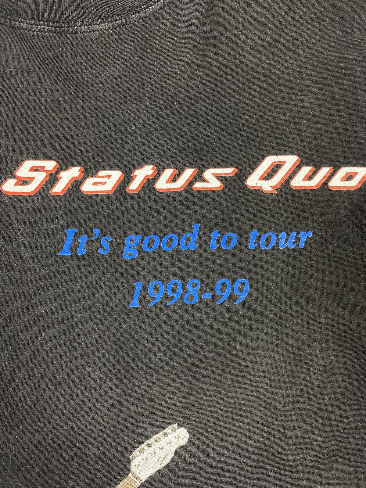 Band Tees Status Quo Vintage 1998-99 Its Good To Tour T Shirt Size US L / EU 52-54 / 3 - 6 Thumbnail