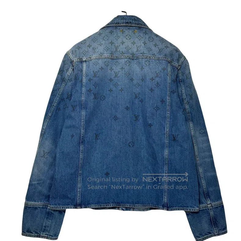 Louis Vuitton Louis Vuitton Gradient print logo denim jacket Size US L / EU 52-54 / 3 - 2 Thumbnail