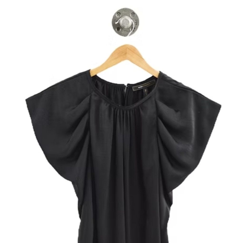 Bcbgmaxazria NWT BCBG Maxazria Black Leg of Mutton Sleeves Blouse Size XS / US 0-2 / IT 36-38 - 10 Thumbnail