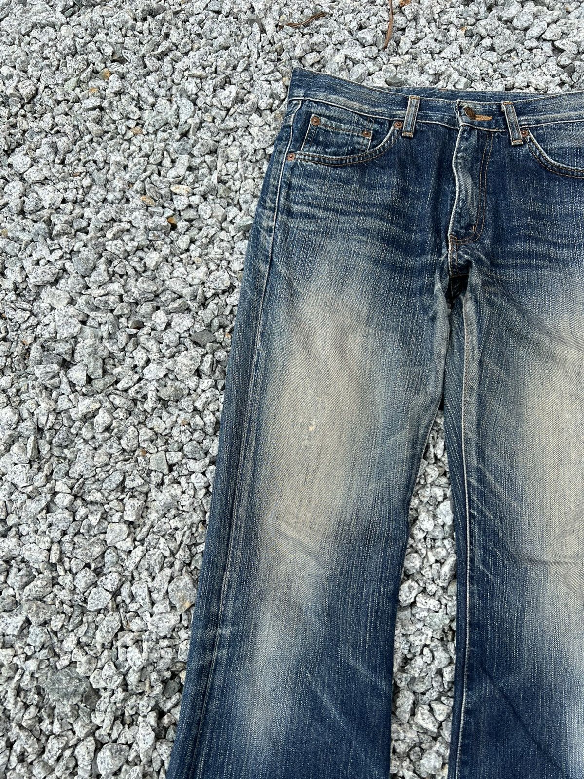 Japanese Brand Vintage Edwin 503 Rebel Bootcut Mud Wash Jean Size US 28 / EU 44 - 3 Thumbnail