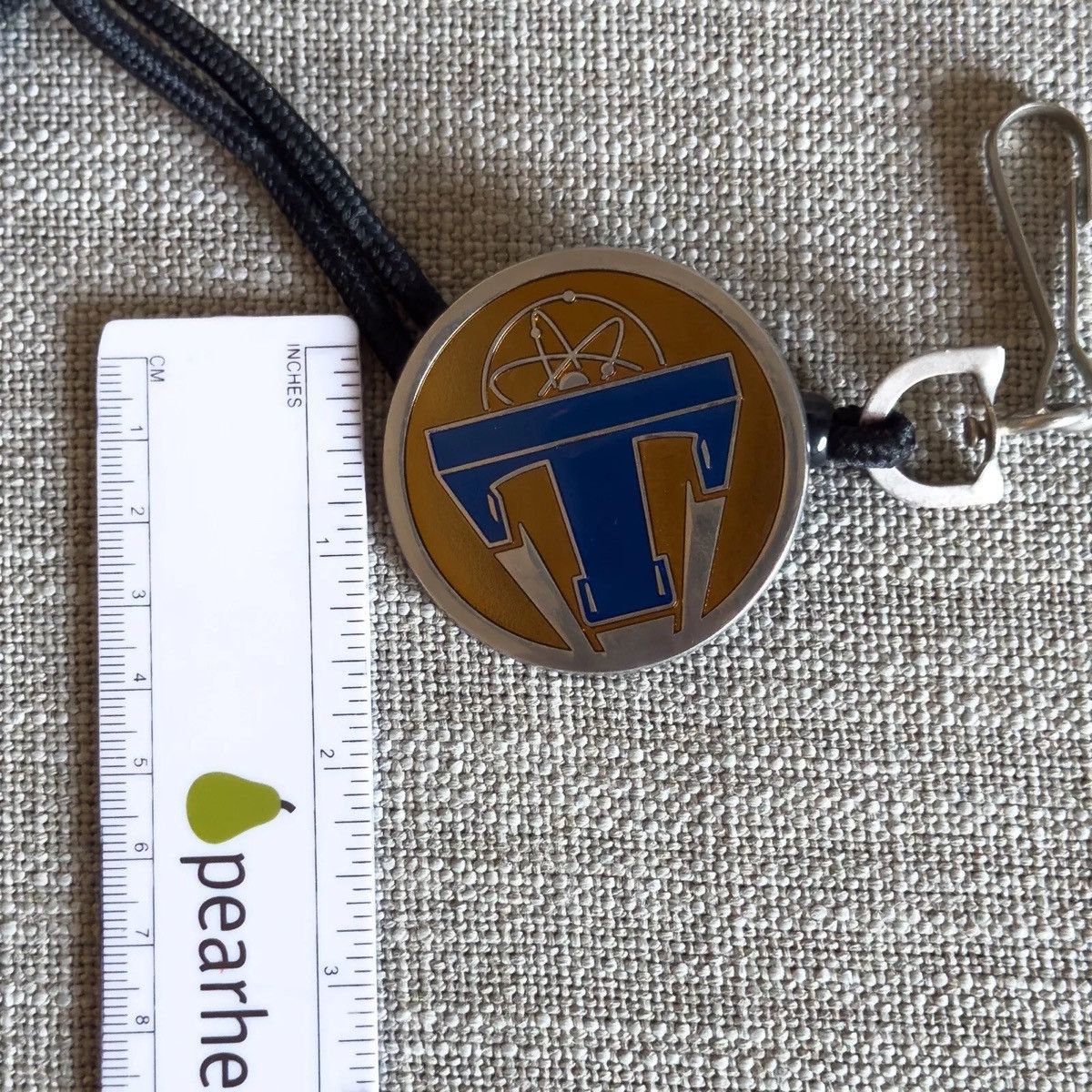 Disney Cast Member Exclusive Bolo Tomorrowland Logo Pin Lanyard Size ONE SIZE - 5 Thumbnail