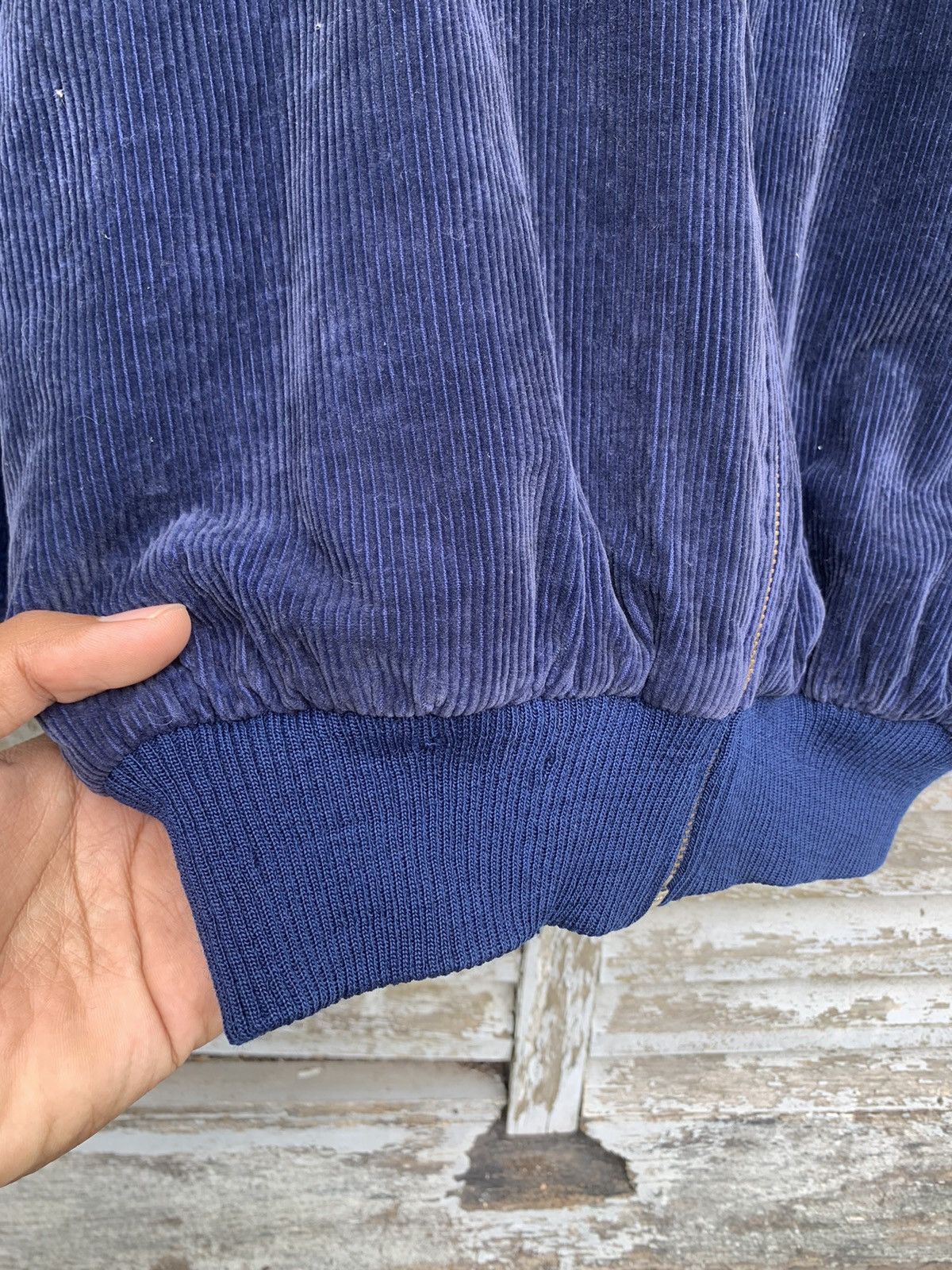 Vintage THRASHED Tokyo Zip Up Suede Bomber Jacket Size US M / EU 48-50 / 2 - 14 Thumbnail