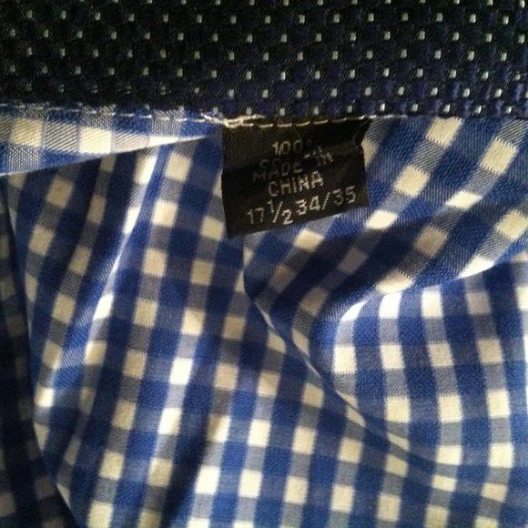 English Laundry ENGLISH LAUNDRY MENS BLUE 100%COTTON CASUAL SHIRT 17.5/34-35 Size US XL / EU 56 / 4 - 14 Thumbnail