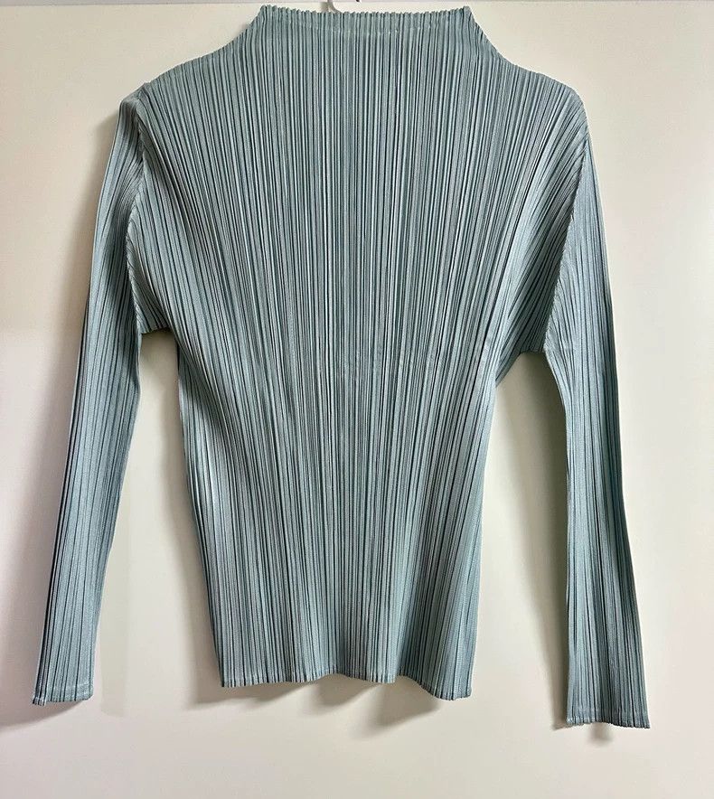 Issey Miyake issey miyake size:3 Pleated small high-neck long-sleeved t Size XXS / US 00 / IT 34 - 3 Thumbnail