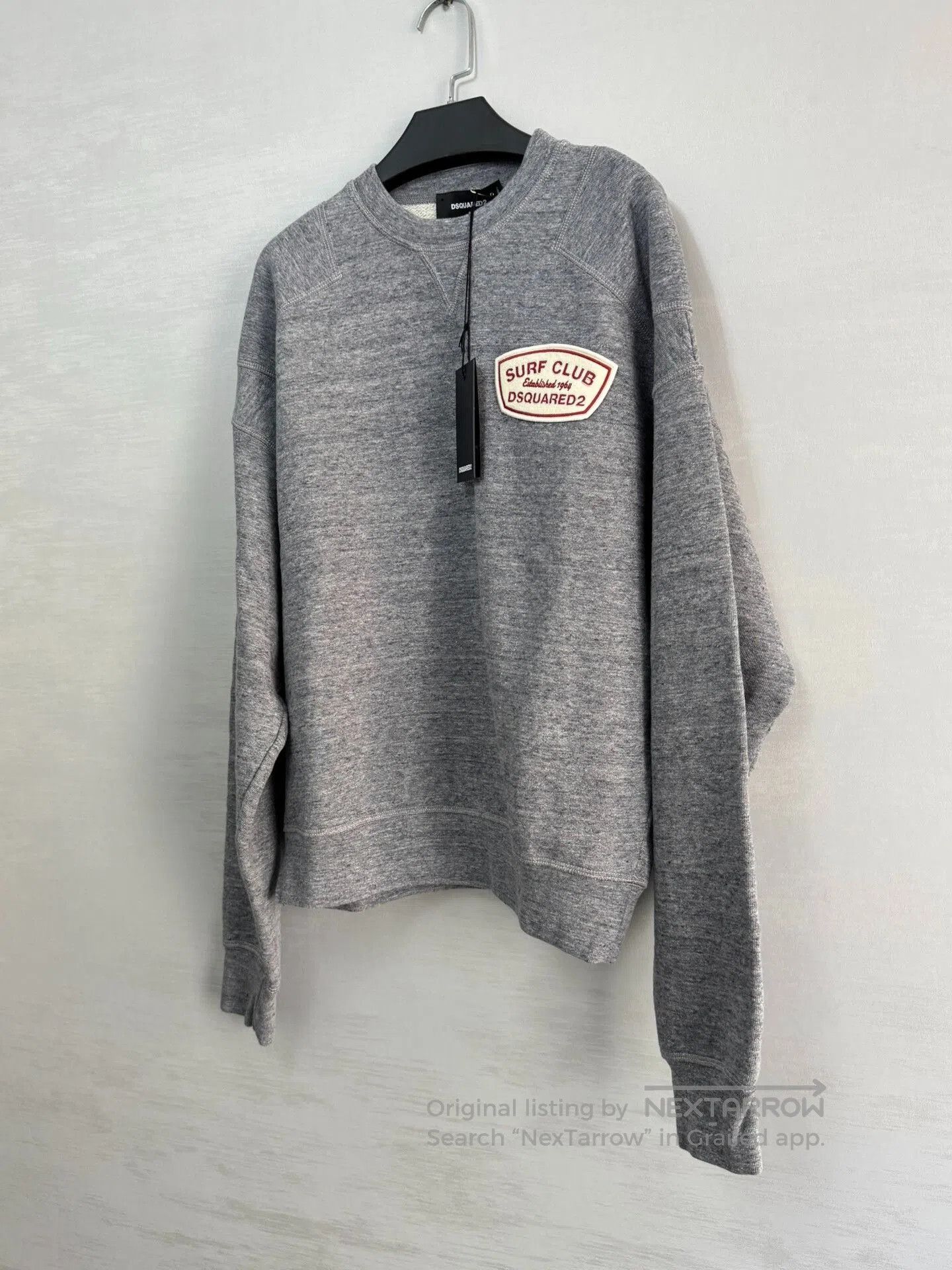 Dsquared2 DSQUARED2 Men's Solid Crewneck Sweatshirt. Size US S / EU 44-46 / 1 - 2 Thumbnail