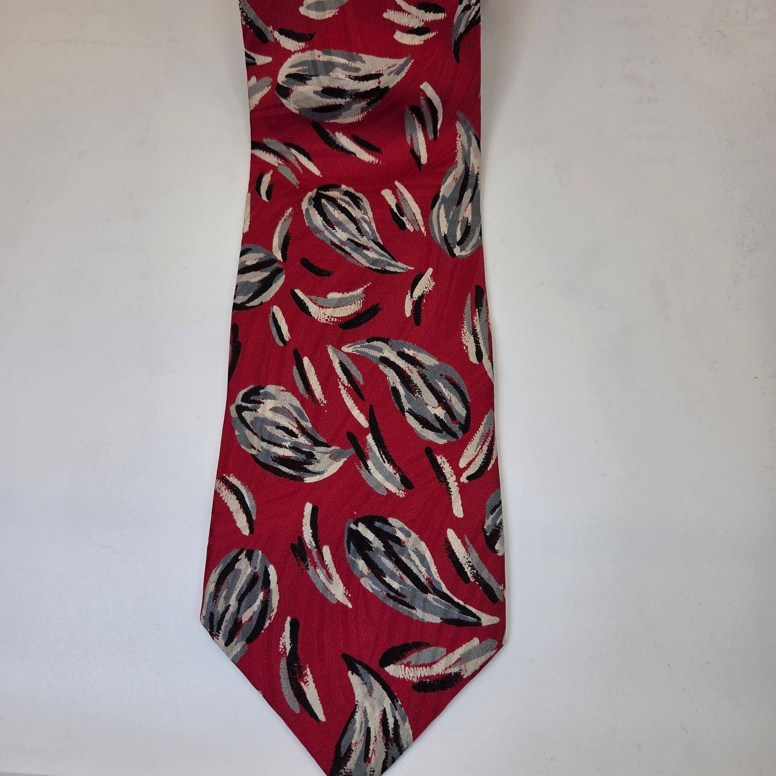 Pierre Balmain Pierre Balmain Italian Silk Abstract Tie Size ONE SIZE - 3 Thumbnail