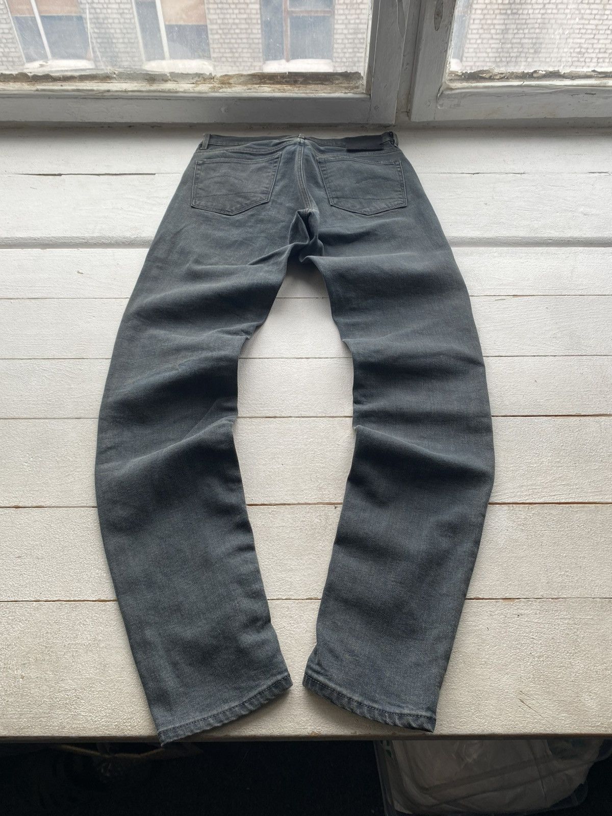 G-Star Avant Garde G-Star RAW 3301 Slim Grey Jeans Stretch Denim Size US 29 - 8 Thumbnail