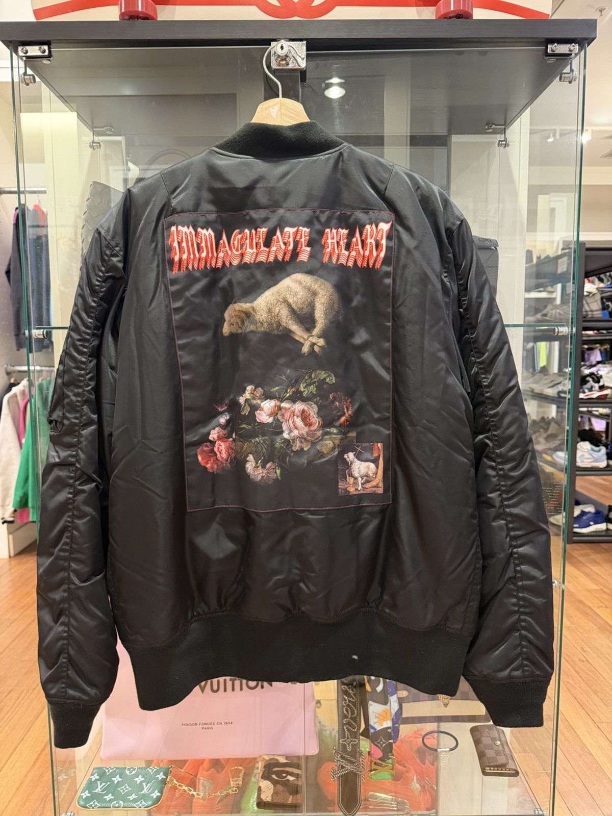 Born X Raised Born x Raised Immaculate Heart Lamb Bomber Jacket Size US L / EU 52-54 / 3 - 2 Thumbnail
