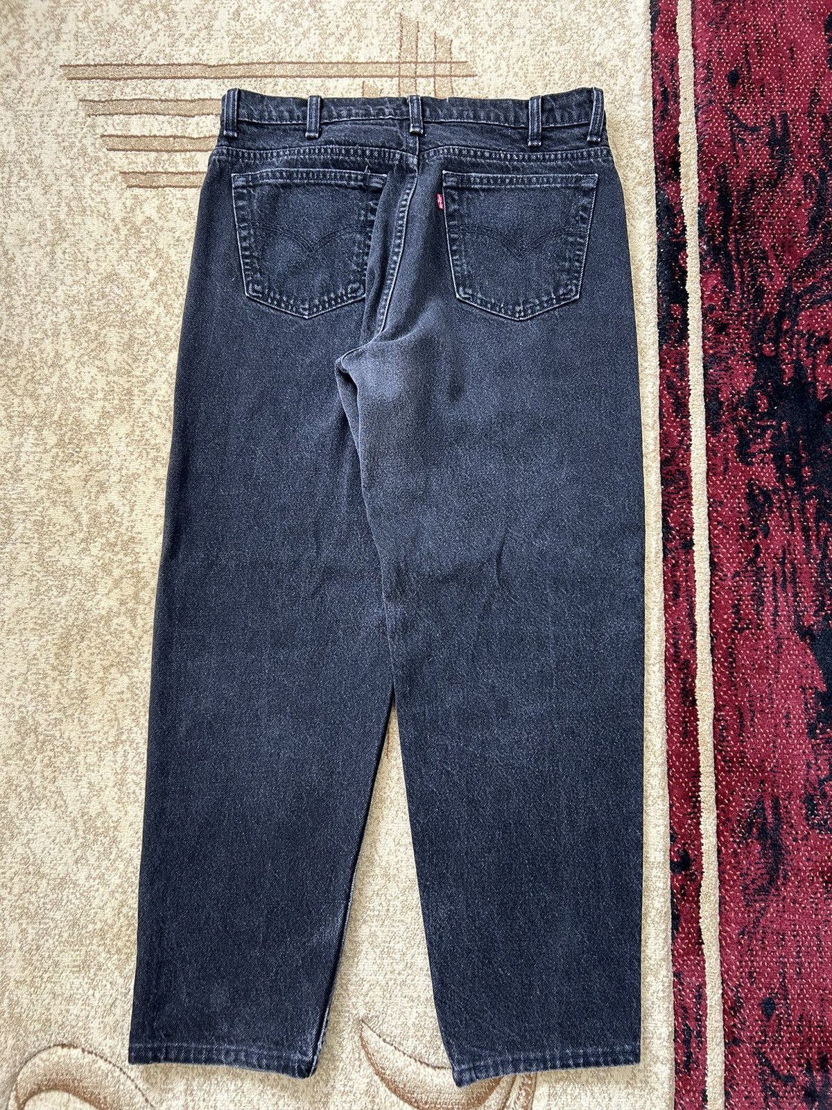 Levi's × Vintage Vintage 90s Levis 550’s Faded Black Denim Jeans Size US 33 - 2 Thumbnail