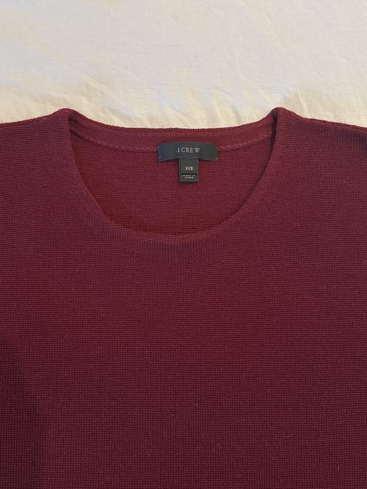 J.Crew J.Crew Burgundy Sweater Size XXS / US 00 / IT 34 - 2 Thumbnail