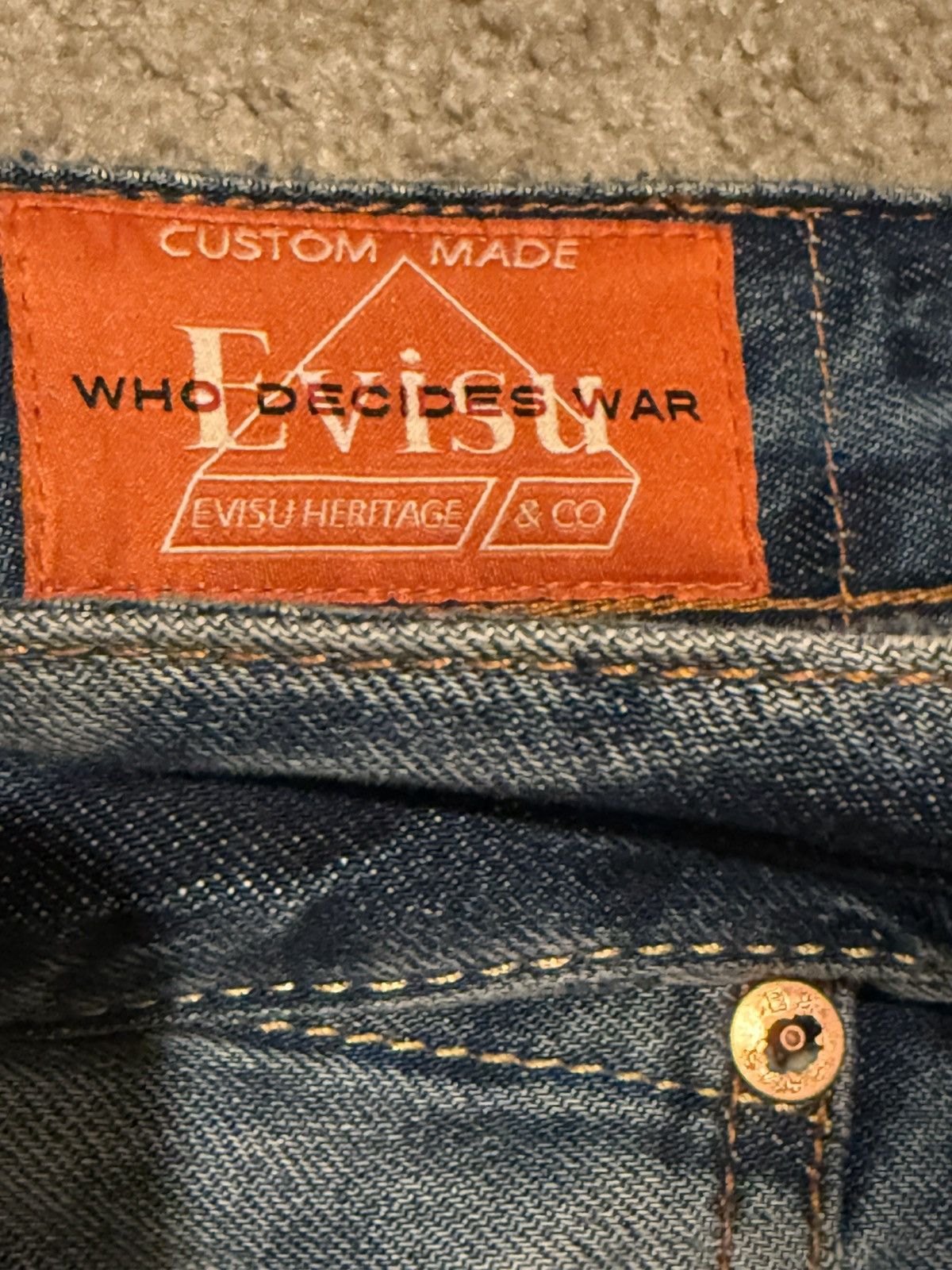 Ev Bravado × Evisu × Who Decides War Evisu x Who Decides War Daicock Carrot Denim Size US 30 / EU 46 - 10 Thumbnail