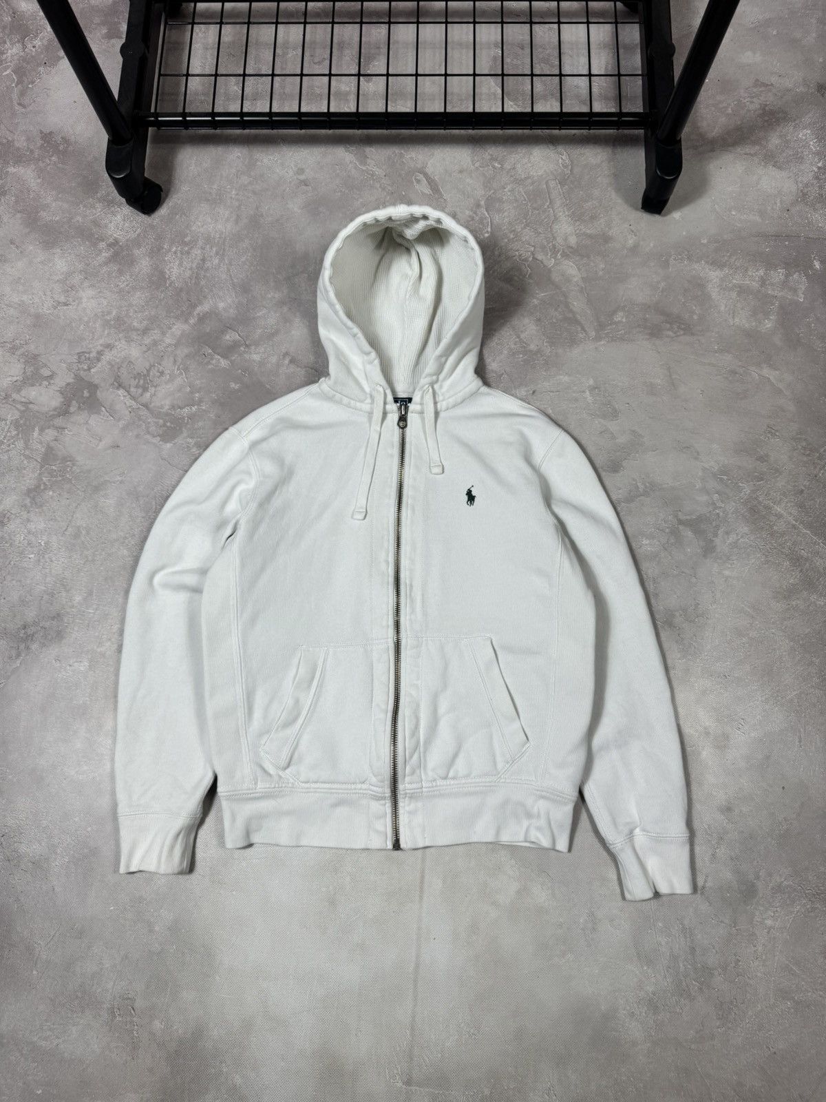 Vintage Vintage Polo Ralph Lauren Y2k Zip Hoodie Size US M / EU 48-50 / 2 - 1 Thumbnail