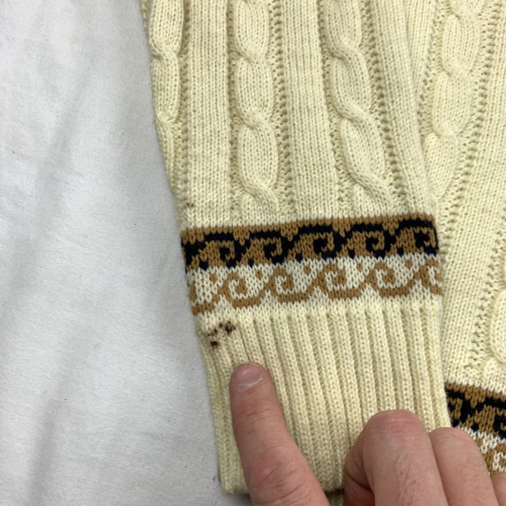 Vintage VINTAGE Andhurst Sweater Men L Ivory Knit Pullover Crewneck 90s USA Classic Size US L / EU 52-54 / 3 - 5 Thumbnail