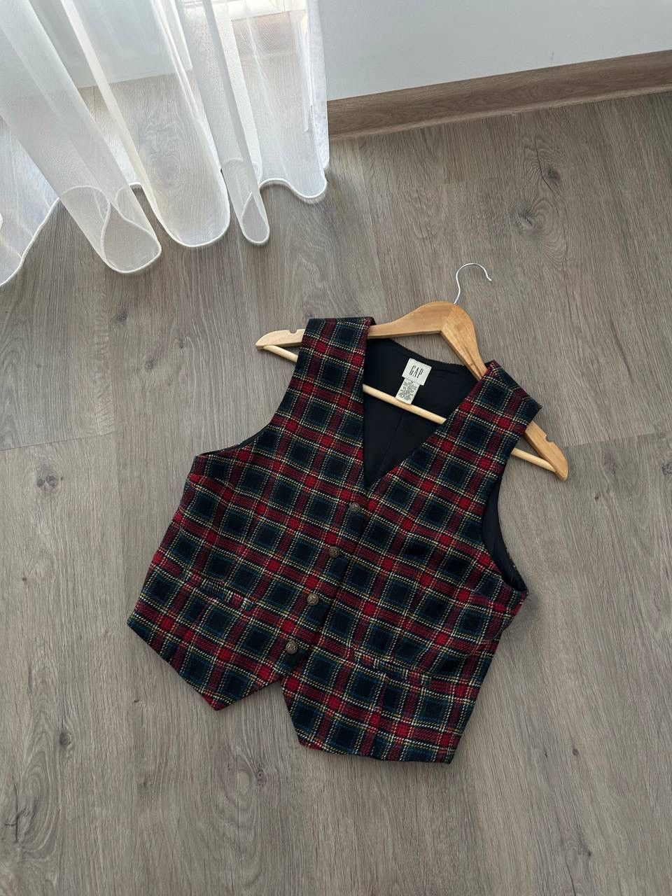 Gap × Vintage Vintage Gap Flannel Wool Waistcoat Vest Size M / US 6-8 / IT 42-44 - 5 Thumbnail