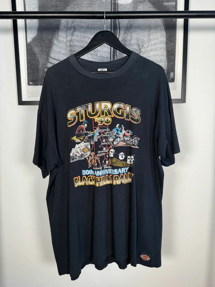1990 HARLEY DAVIDSON STURGIS MOTORCYCLE HILLS RALLY XXXL